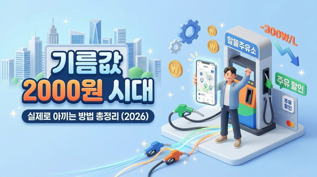 2026년 기름값 절약 방법 유류세 인하 오피넷 가이드