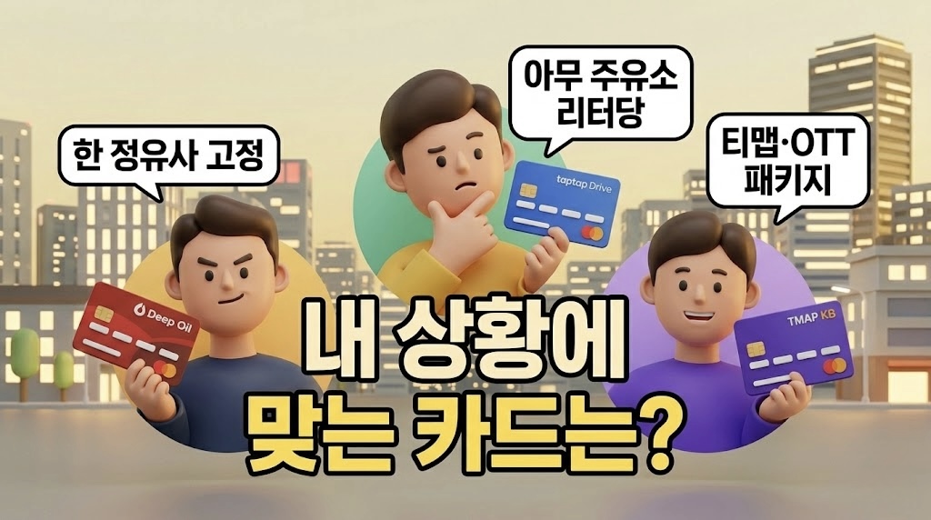 주유 할인카드 추천 2026 내 상황에 맞는 카드 선택 가이드