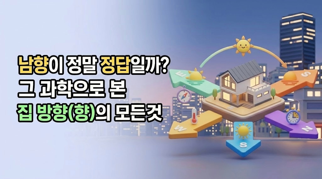 남향이 정말 정답일까? 과학으로 본 집 방향(향)의 모든 것 — 방향별 장단점 완벽 분석