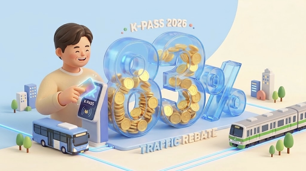 K패스 2026 교통비 환급 최대 83% — 버스 지하철 등록만 해도 자동 환급
