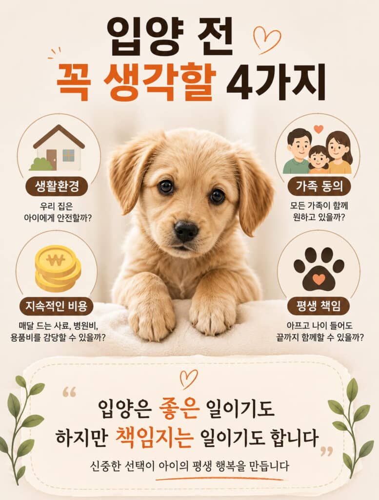 강아지 입양 비용과 지원금