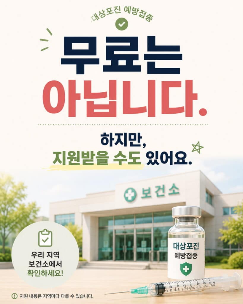 대상포진 예방접종 지원 확인 체크리스트