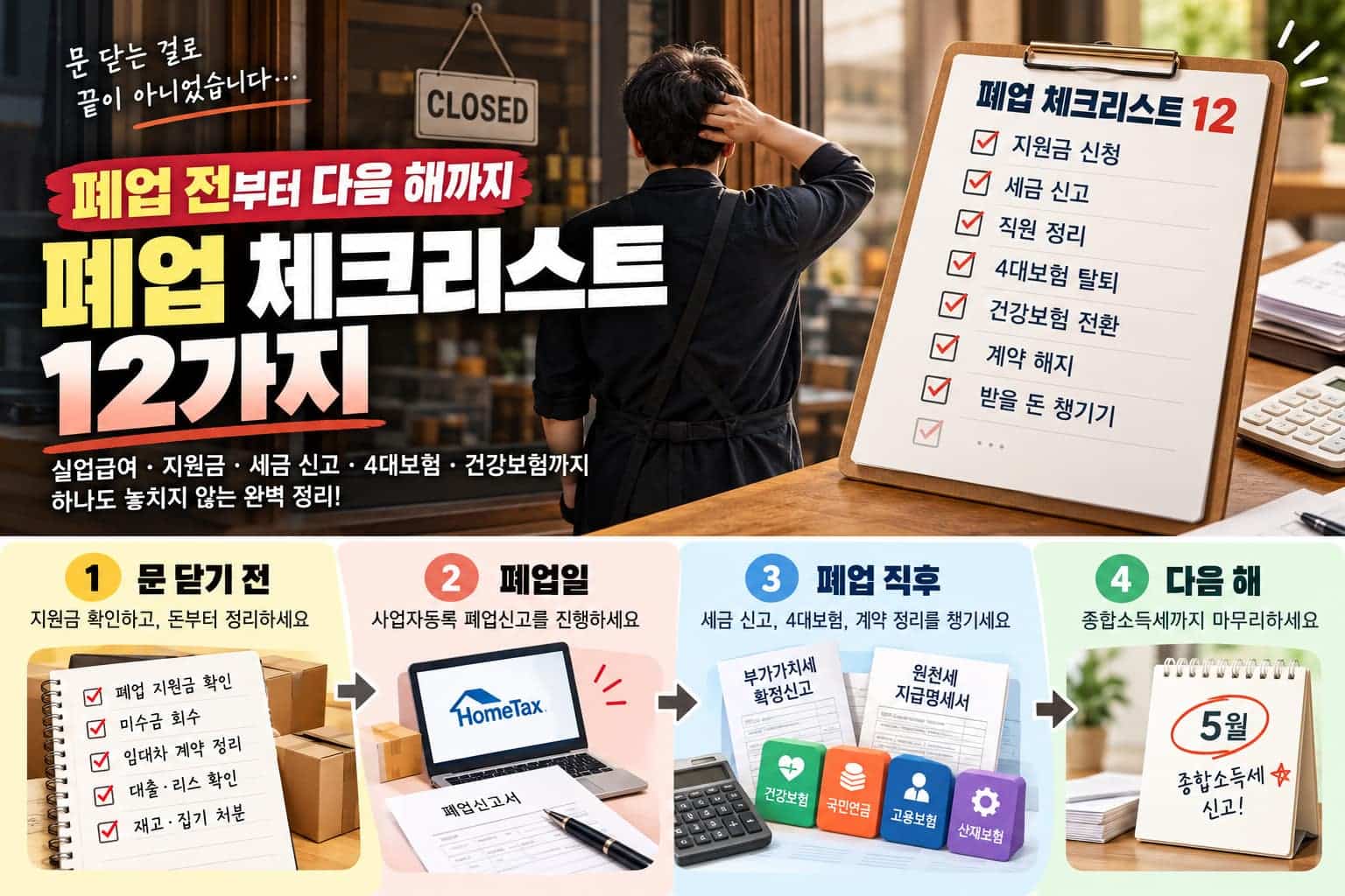폐업 체크리스트 2026 문 닫기 전 순서대로 해야 할 12가지